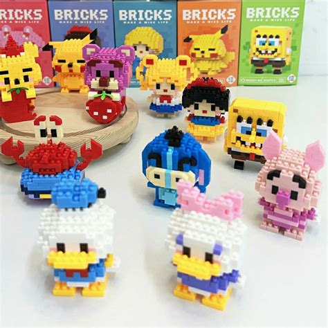 Nano Block Toys Building Block Nano Bricks Stacking Blocks Educational Toys Diy Disney Series