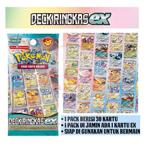 Jual Kartu Pokemon Deck Ringkas Ex Scarlet Violet Pack Shopee Indonesia