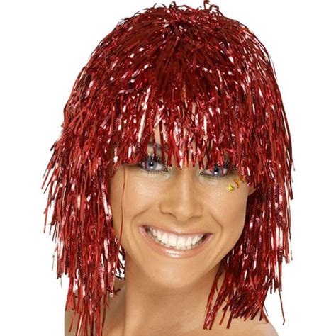 Tinsel Red Wig Each Red Wigs Costume Wigs Wigs