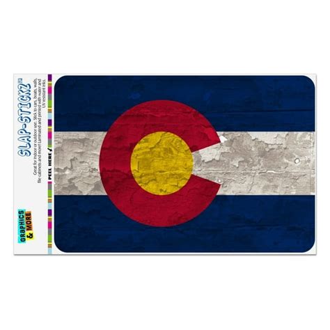 Rustic Distressed Colorado State Flag Home Business Office Sign