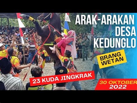 Area Atraksi Main Kuda Jingkrak Arak Arakan Desa Kedunglo Oktober