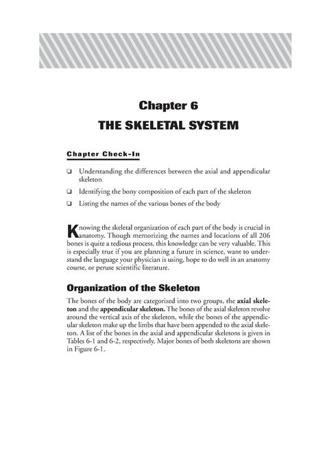 The Skin And Functions Chapter 6 The Skeletal System C H A P T E R C