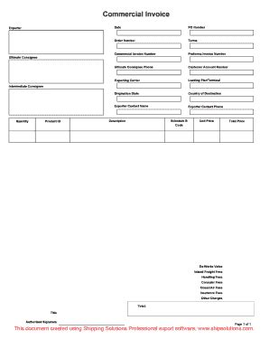 Fillable Online Proforma Invoice Number Fax Email Print Pdffiller