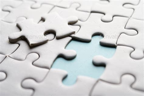 Jigsaw Puzzle With Missing Piece Missing Puzzle Pieces Stock Photo By