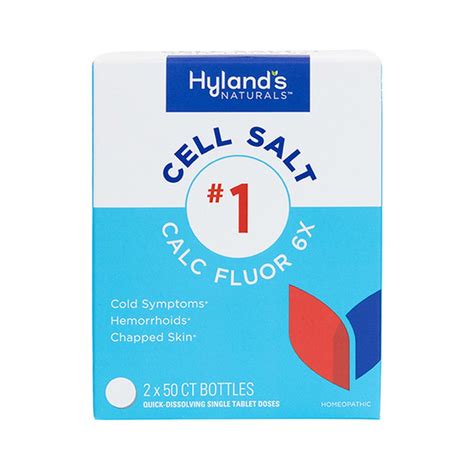 Hylands No 1 Calcarea Fluorica Cell Salt 6x Relief Of Colds