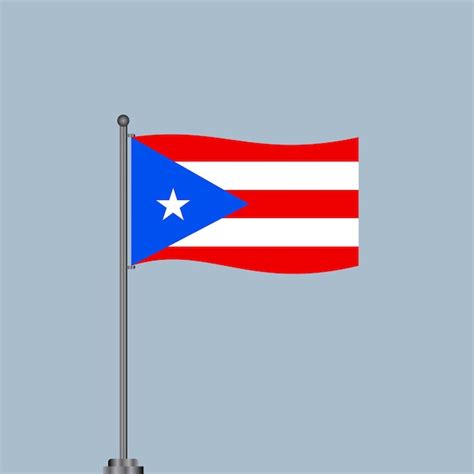 Premium Vector Illustration Of Puerto Rico Flag Template