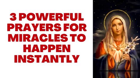 Powerful Prayers For Miracles To Happen Instantly Youtube