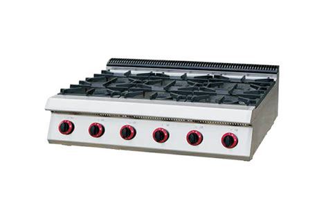 Commercial Countertop Gas Range With 6 Burner Ywk J243 Ineo