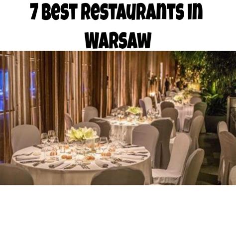 7 Best Restaurants in Warsaw | Dinner restaurants, Restaurant, Polish cuisine