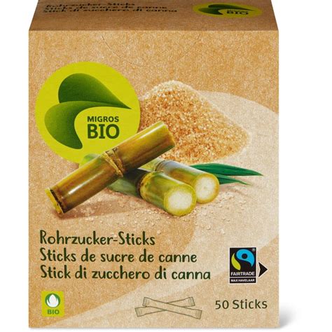 Migros Bio Fairtrade Rohrzucker Sticks Migros