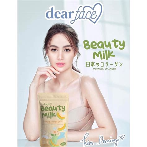 Dear Face Beauty Milk Premium Japanese Melon Collagen Drink Shopee