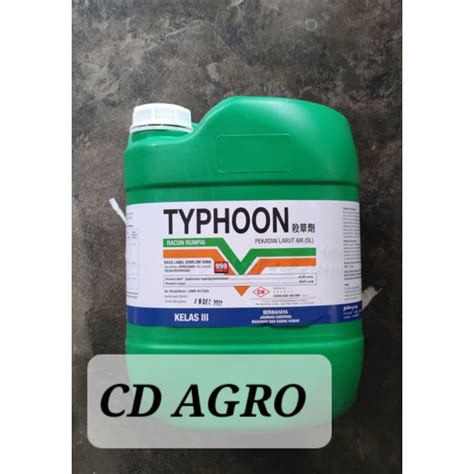 Typhoon L Glyphosate Racun Rumpai Racun Rumput Liter Litre