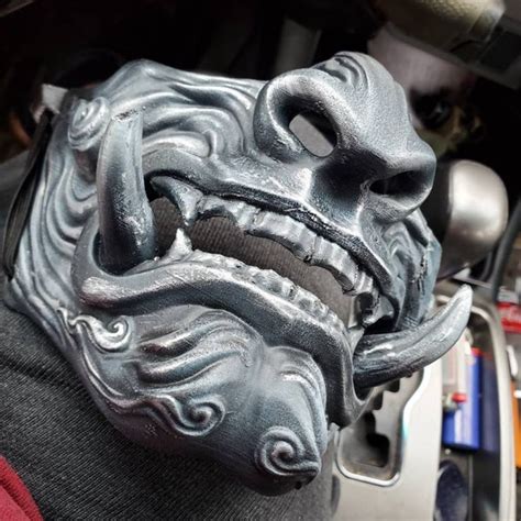 Ghost Of Tsushima Mask V1 Samurai Mask Oni Mask Mempo Cosplay