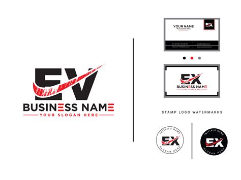 Modern Ev Business Logo, Brush Letters EV Logo Icon Vector Image Design ...