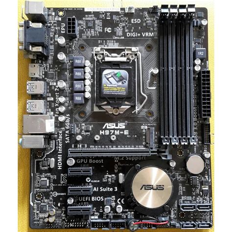 Asus H97m E Mainboard Socket 1150 รองรับ I3 I5 I7 Gen4 มีช่อง M2