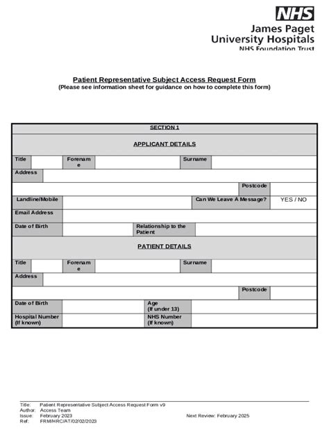 Subject Access Request SAR Medical Report Doc Template PdfFiller