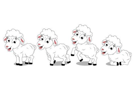 Cute Sheep Animal Cartoon Illustration Graphic by curutdesign ...