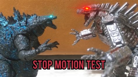 Godzilla Vs Mecha Godzilla Stop Motion Test Youtube