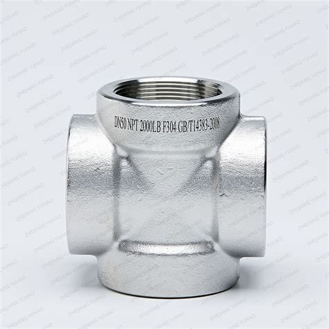 Stainless Steel Gb T Socket Cross Forged Fittings Npt