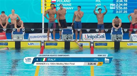 La Gara Stellare Della Staffetta Italiana Oro Nella 4x100 Misti