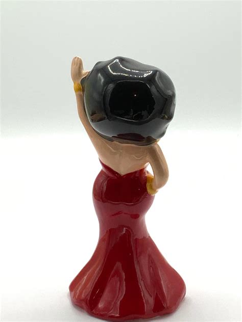 Gorgeous Collectible Betty Boop Ceramic Figurine Red Dress Etsy