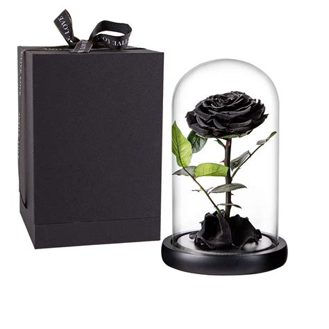 Buy Preserved Rose Black Roses Handmade Preserved Flower Real Rose In