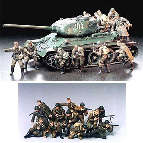 1 35 Russian Army Assault Infantry Figures Tamiya 35207 Damaged Box