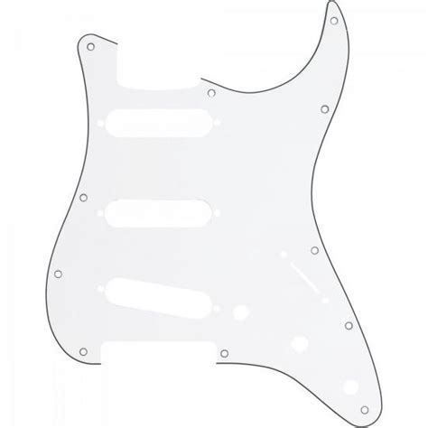 Escudo Para Guitarra Stratocaster Sss Branco Fender Submarino