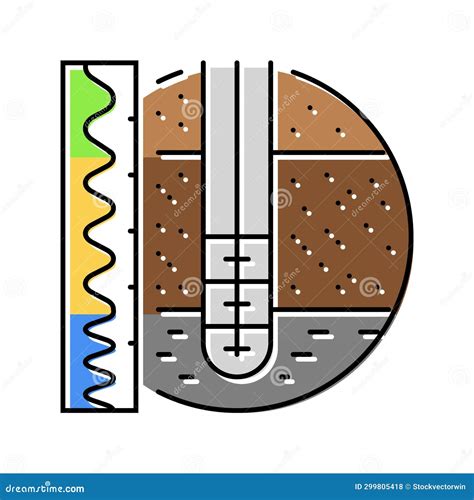 Soil Percolation Hydrogeologist Color Icon Illustration Stock Illustration - Illustration of ...