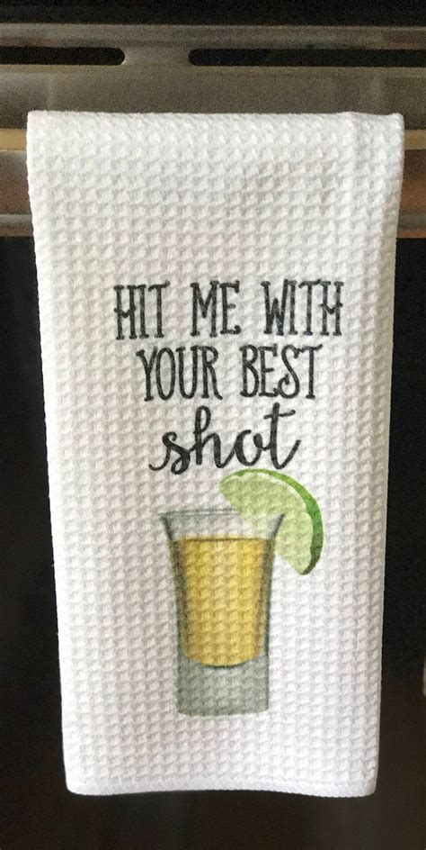 Funny Dish Towels For Hostess Bar Towels Alcohol T Set Etsy