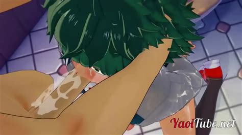 Boku No Hero Yaoi Deku Blowjob Bakugou Dicks Y Se Corre En Su Boca