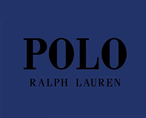 Polo Ralph Lauren Brand Logo Name Black Symbol Clothes Design Icon