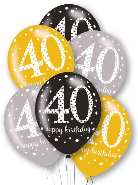 6 Glamorous 40th Birthday Ballons Party De