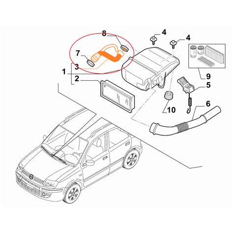 Tubo Sfiato Ventilazione Motore Fiat Doblo Panda Grande Punto Lpg