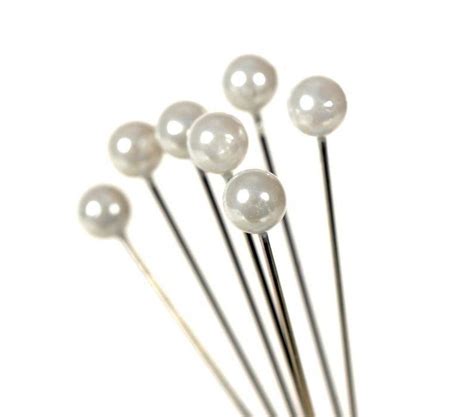 Florist Sundries Pins Oasis® 5mm Pearl Pins X144 White