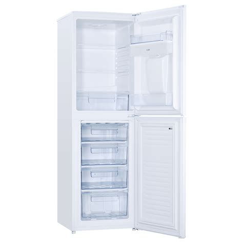 Montpellier MS175DW Static Fridge Freezer With Water Dispenser In White