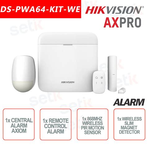 Kit Hikvision Ds Pwa Wb Control De Acceso Wi Fi Alarma