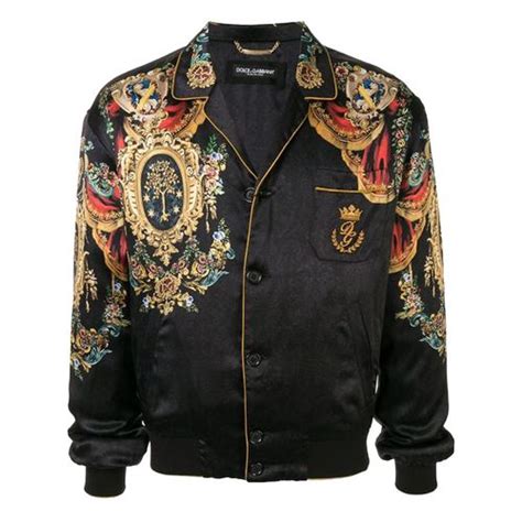 Áo Khoác Nam Dolce Gabbana D G Bomber Varsity Jackets Màu Đen Vàng