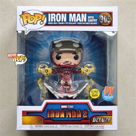 Jual Funko Pop Marvel Iron Man Iron Man With Gantry Metallic Glow