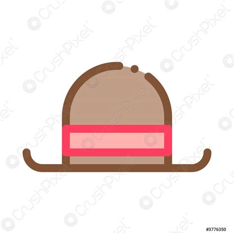 Bowler Hat Vector Illustration - stock vector 3776350 | Crushpixel