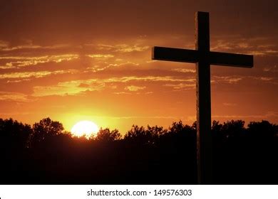 Horizontal Crucifix Sunset Images Stock Photos Vectors