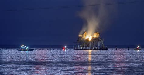 Search Suspended For Worker After Rig Explodes In Louisiana Lake Nbc News