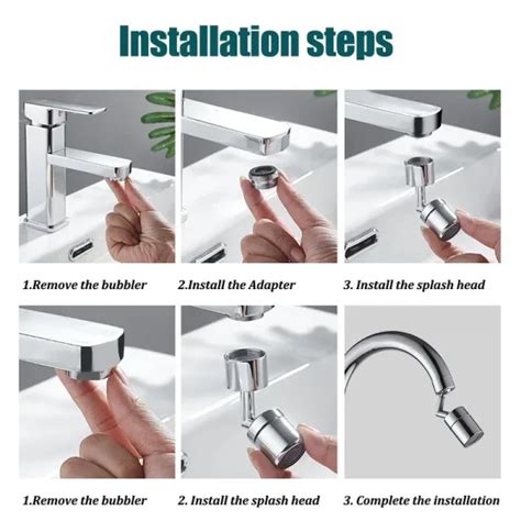 Kitchen Faucet Anti Splash Aerator Bathroom Tap Rotatable 720 Universal