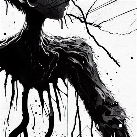 A Monster Calls Negative Black And White Speed Openart