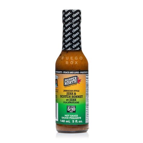 Pepper North Jamaican Jerk Hot Sauce Fuego Box