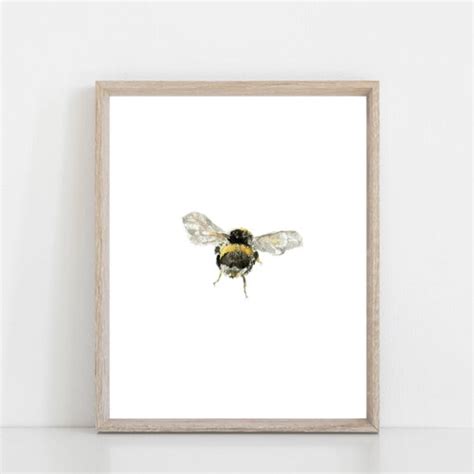 Bumble Bee Art Print Honey Bee Splash Art Bee Artwork Bee Etsy