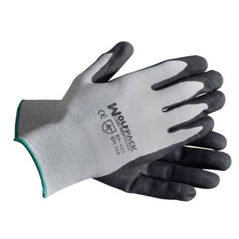 Guantes Nitrilo Nylon Foam Impregnado Par Miravia