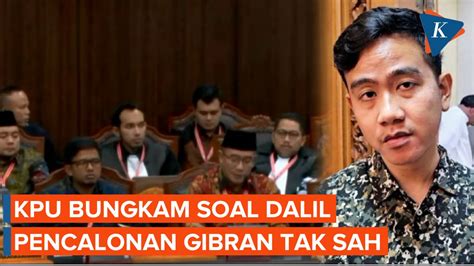 Saat Kpu Tak Membantah Dalil Pencalonan Gibran Tidak Sah Di Sidang Mk