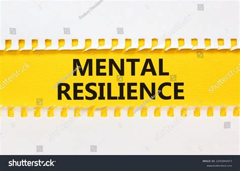 Mental Resilience Symbol Concept Word Mental Stock Photo 2242845973 ...