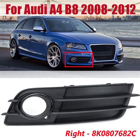 Buy For Audi A4 B8 08 12 Left Right Front Bumper Fog Light Grill